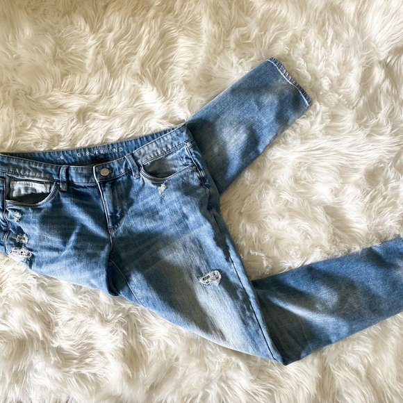 White House Black Market Denim - White House Black Market light wash the girlfriend
